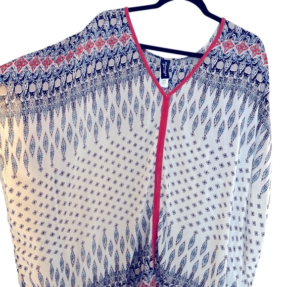 Swimsuits For All Kelsea cover up tunic in blue boho coral 18/20 - Picture 5 of 11